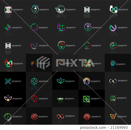 Abstract company logo vector collection. Set of - Stock Illustration ...