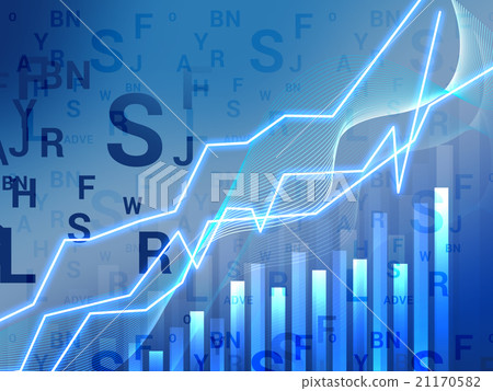 Abstract infographics with a profit chart Abstract infographics with a profit chart 21170582