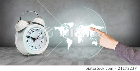 Classical alarm clock project world map 21172237