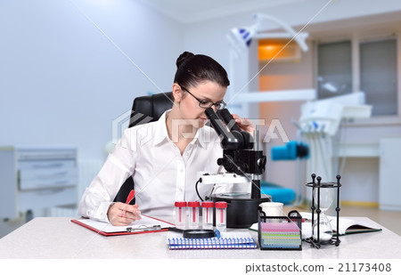 young female scientist young female scientist 21173408