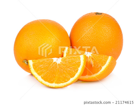 Sweet orange fruit on white background Sweet orange fruit on white background 21174615