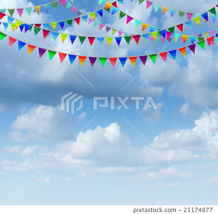 Bunting Flags On A sky 21174877