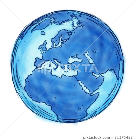 Europe Map Sketch Drawing Europe Map Sketch Drawing 21175482
