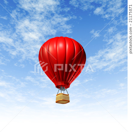 Hot Air Balloon Flying 21175871