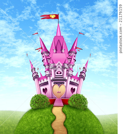 Magical Pink Castle - Stock Illustration [21176159] - PIXTA