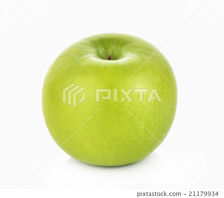 Green apple on white background 21179934