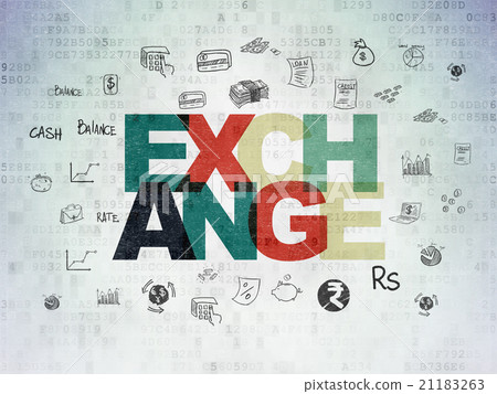 Banking concept: Exchange on Digital Paper 21183263