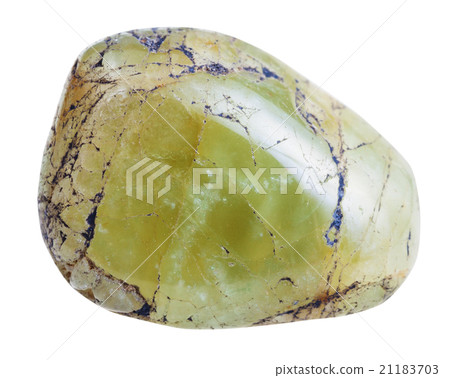 tumbled Beryl mineral gem stone isolated on white 21183703