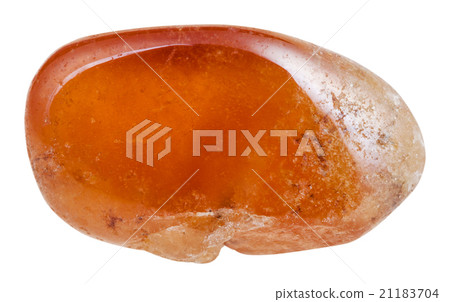 polished spessartine mineral gem stone isolated polished spessartine mineral gem stone isolated 21183704