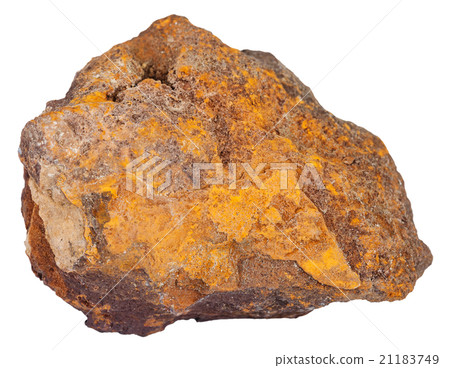 piece of limonite (iron ore) mineral stone piece of limonite (iron ore) mineral stone 21183749