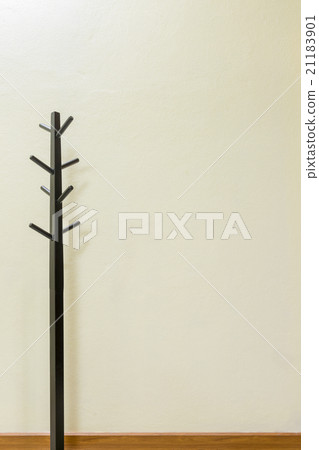 Black wooden coat rack 21183901
