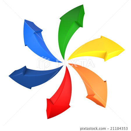 Rainbow arrows Rainbow arrows 21184353
