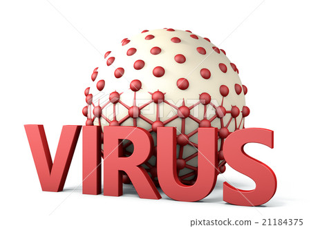 Virus taking on cell 21184375