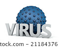 Virus taking on cell 21184376