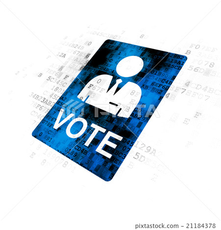Politics concept: Ballot on Digital background Politics concept: Ballot on Digital background 21184378