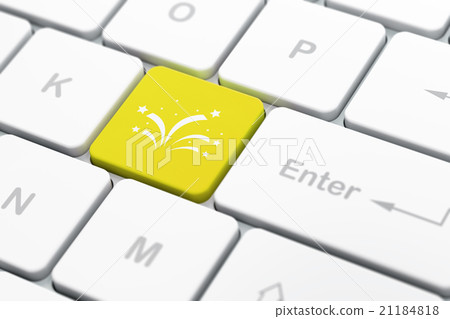 Entertainment, concept: Fireworks on computer Entertainment, concept: Fireworks on computer 21184818