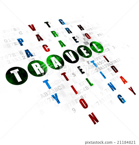 Entertainment, concept: Travel in Crossword Puzzle Entertainment, concept: Travel in Crossword Puzzle 21184821