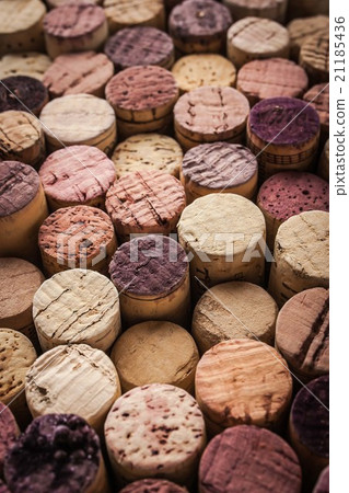Wine corks background vertical 21185436