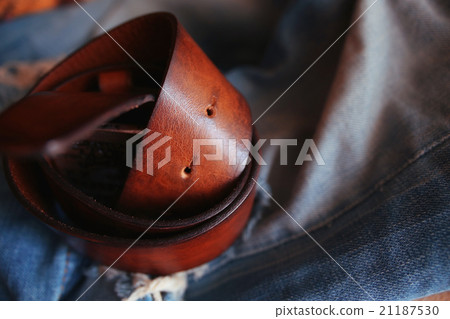 leather belt jeans 21187530