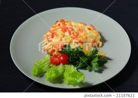 piece of meat in a restaurant 21187621