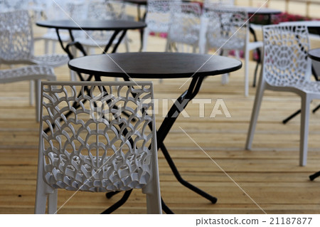 plastic furniture in the cafe plastic furniture in the cafe 21187877