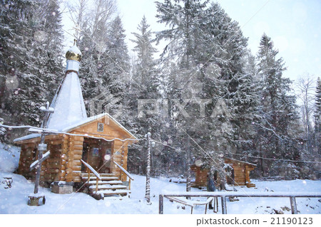 chapel in the winter forest chapel in the winter forest 21190123