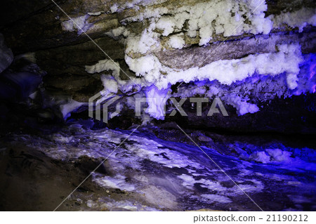 Texture of broken ice frost crack 21190212