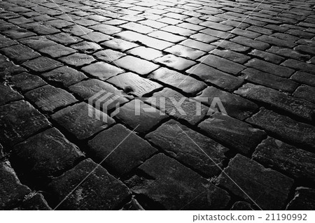 texture of the stone pavement 21190992