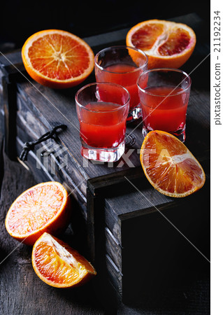 Cocktail with Blood oranges Cocktail with Blood oranges 21192234