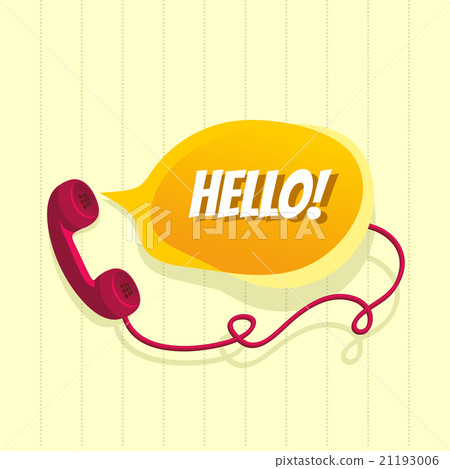Phone with chat bubble Phone with chat bubble 21193006