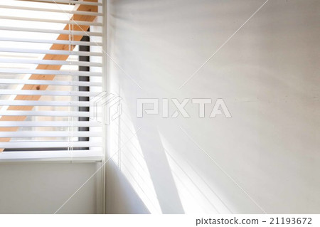 White wall and blind White wall and blind 21193672