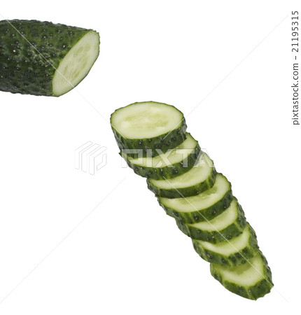 cucumber on white 21195315