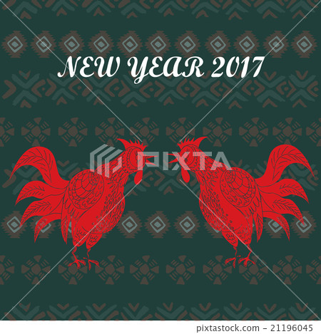 Hand drawn vector illustration of roosters Hand drawn vector illustration of roosters 21196045