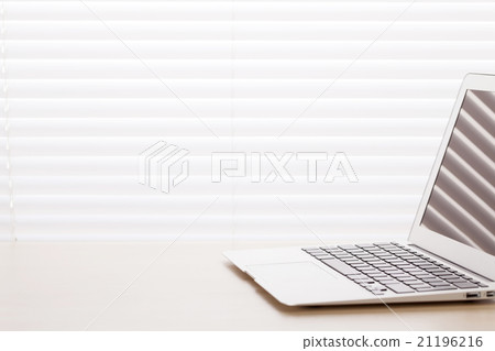 Office desk workplace with laptop 21196216