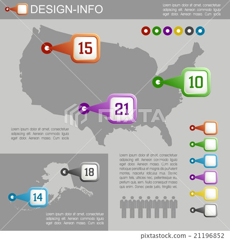 USA Map with Pointers USA Map with Pointers 21196852