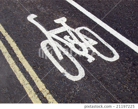 Bike lane sign 21197225