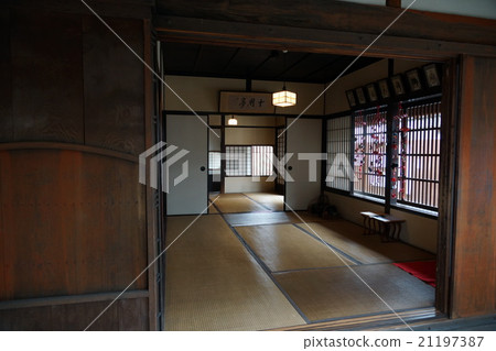 在山口市歷史景點Tenmokutei老房子裡面 在山口市歷史景點Tenmokutei老房子裡面 21197387