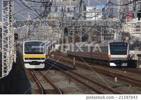 [JC] 中央線E233系列列車在多個軌道區間運行（快速：東京⇔高尾） 21197843