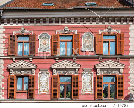 Maribor old decorated house, Slovenia 21197851