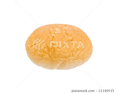 round bread on white background 21199535