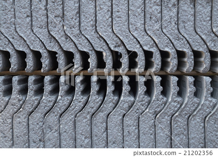 close-up texture of concrete roof tile close-up texture of concrete roof tile 21202356