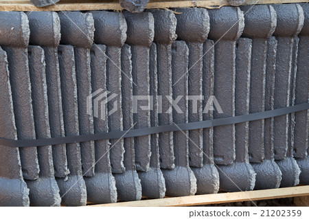 stack of concrete roof tile (gray color)  21202359