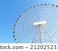 五顏六色的弗累斯大轉輪和藍天 21202523