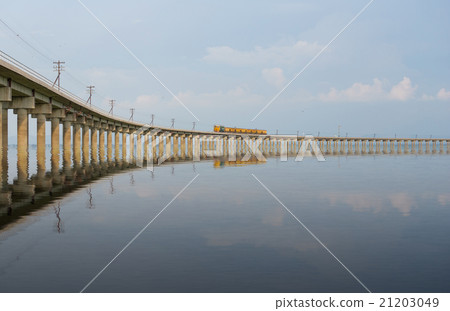 Train on the railway bridge Train on the railway bridge 21203049