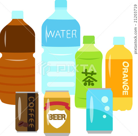 PET bottles and canned drinks PET bottles and canned drinks 21203719