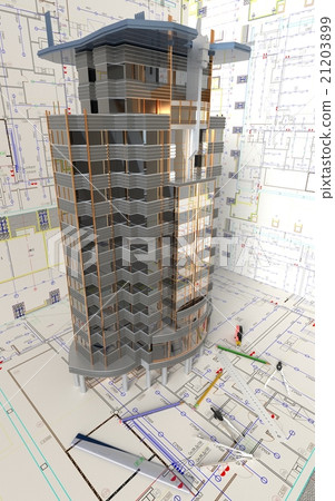 House Layout And Architectural Drawings 21203899