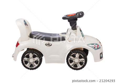 white toy car for kid isolate background white toy car for kid isolate background 21204293