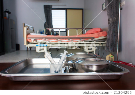 Medical syringes in patient Rooms background Medical syringes in patient Rooms background 21204295