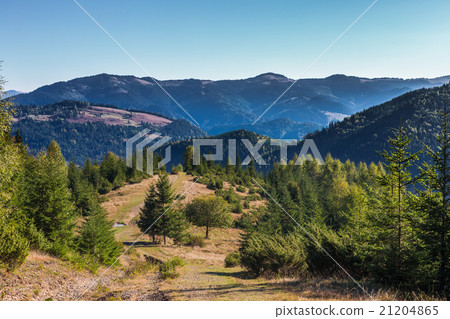 Beautiful landscape valley on mountain background Beautiful landscape valley on mountain background 21204865