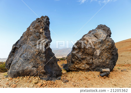 Volcanic bombs on Montana Blanca, Tenerife, Spain Volcanic bombs on Montana Blanca, Tenerife, Spain 21205362